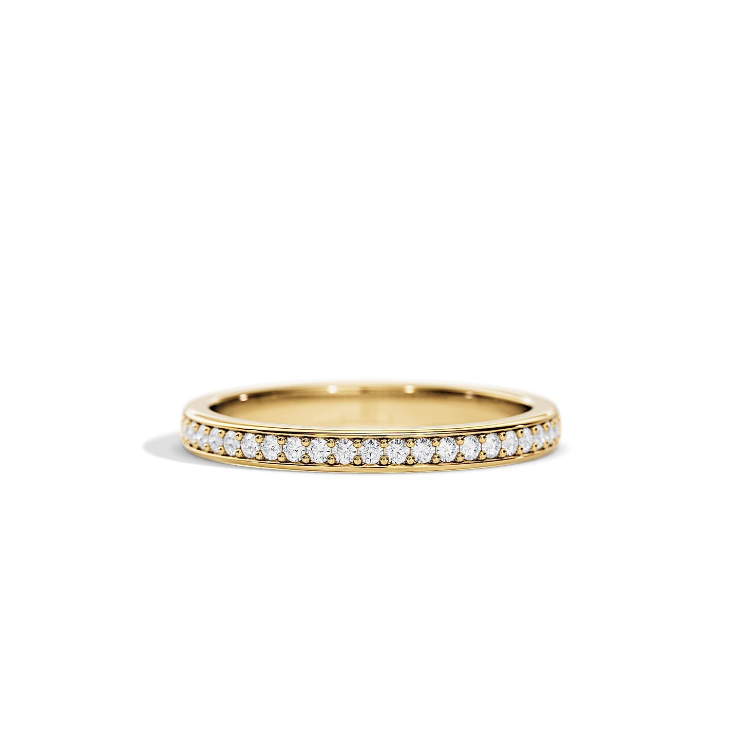 0.20 TCW Round Half Eternity Wedding Band