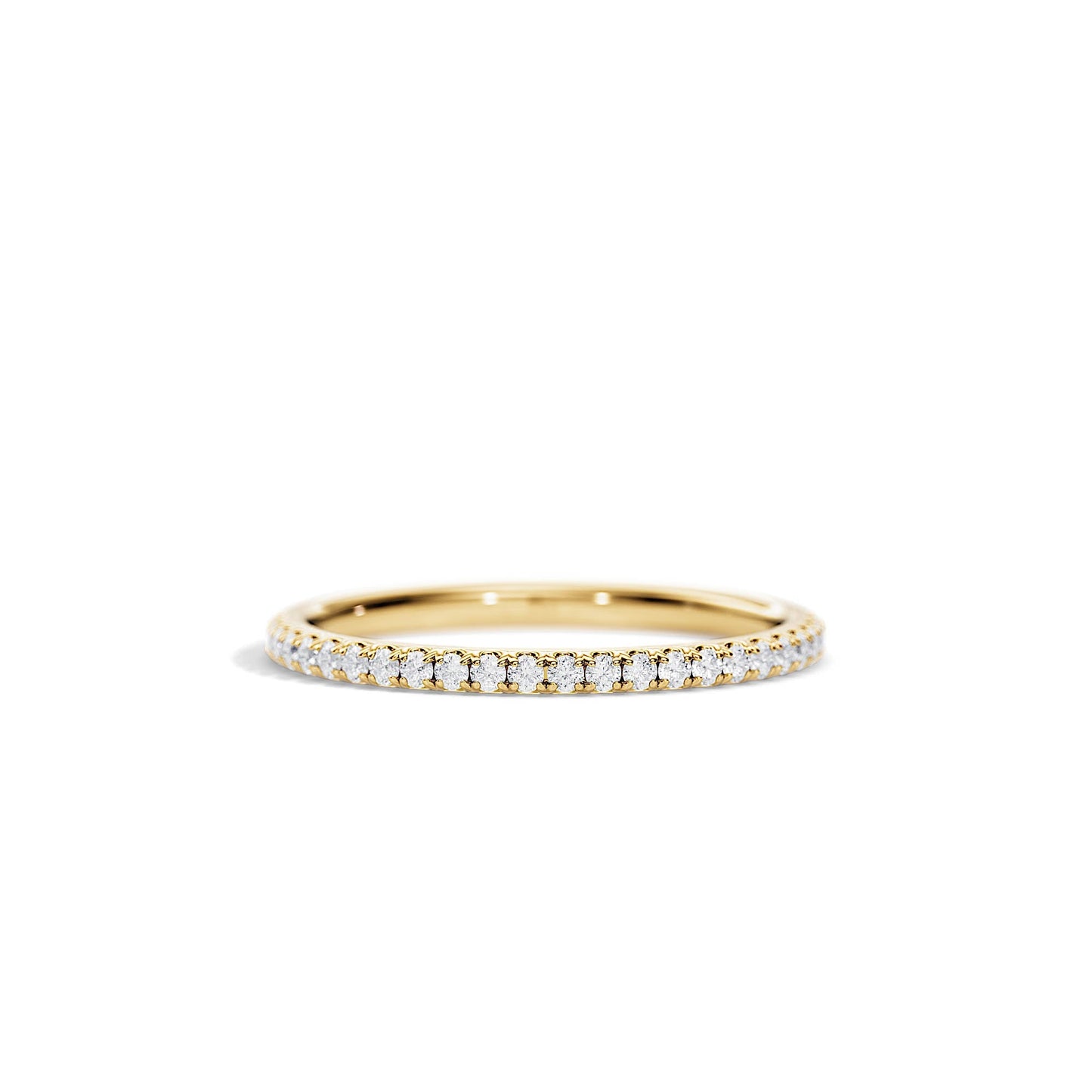 0.25 TCW Round Full Eternity Moissanite Wedding Band