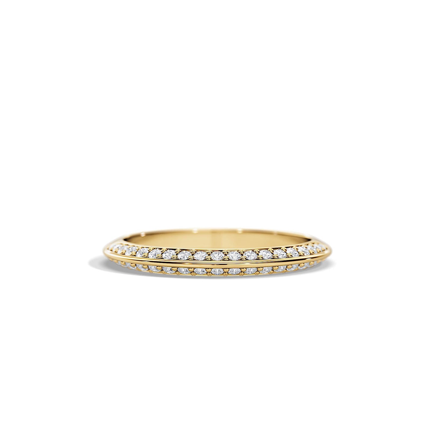 0.35 TCW Round Half Eternity Moissanite Wedding Band