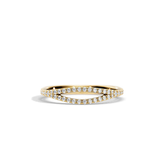 0.50 TCW Round Split Shank Wedding Band