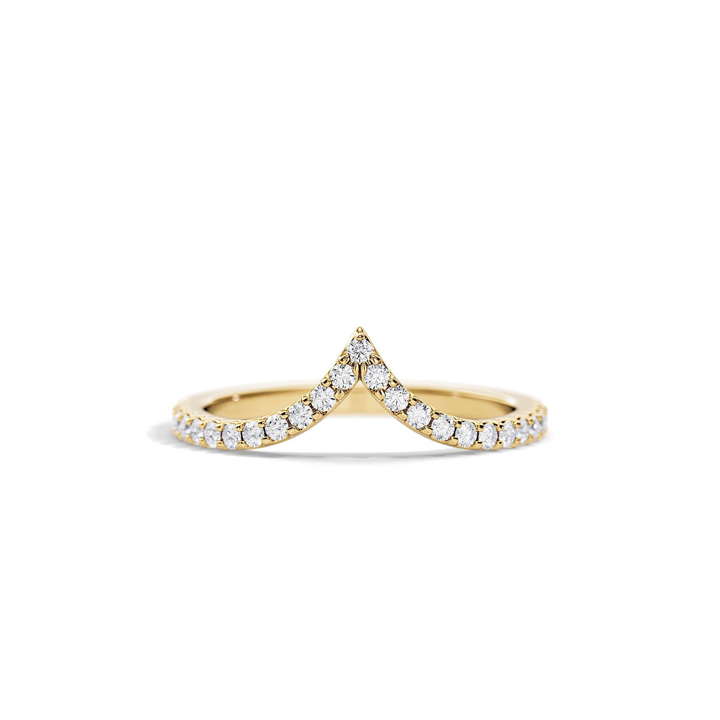 0.25 TCW Round Minimalist magic Moissanite Wedding Band