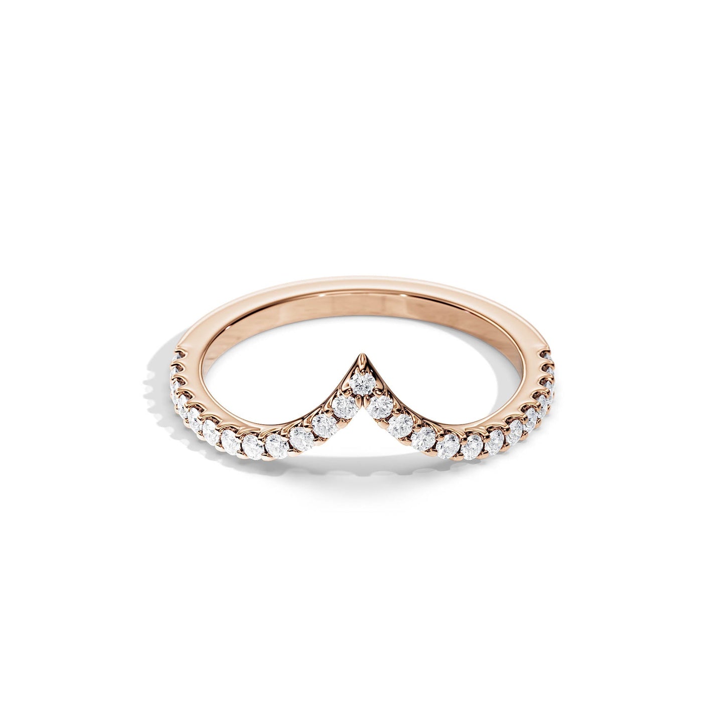 0.25 TCW Round Minimalist magic Moissanite Wedding Band
