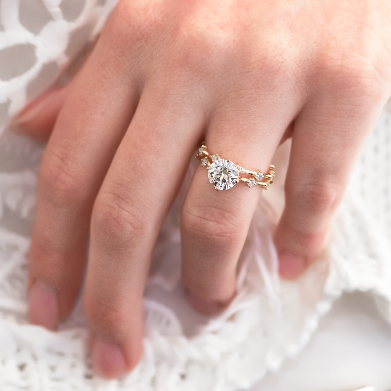 Round Brilliant Cut Full Eternity Wedding Band