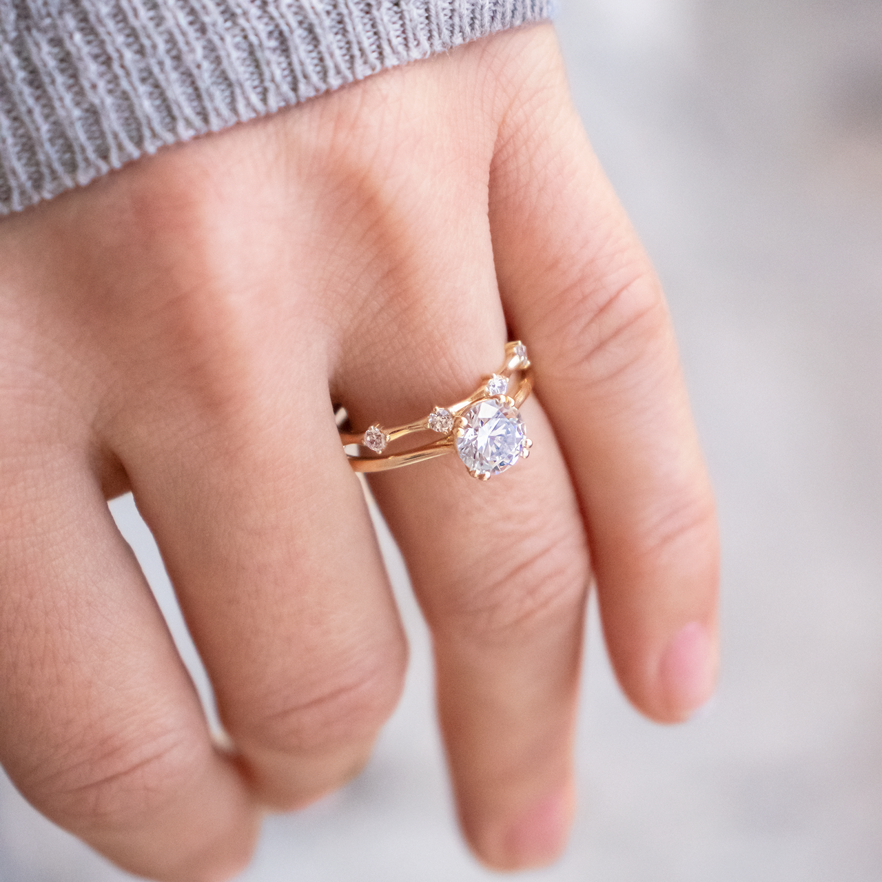 Round Brilliant Cut Full Eternity Wedding Band