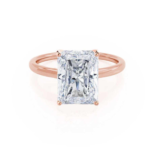 1.20 CT Radiant Shaped Moissanite Solitaire Style Engagement Ring