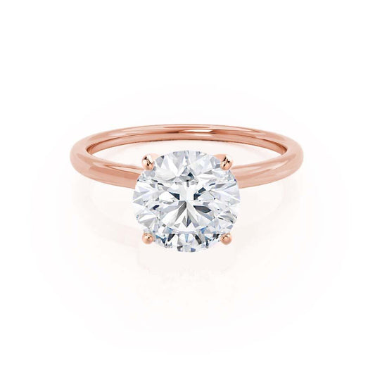 1.20 CT Round Shaped Moissanite Solitaire Style Engagement Ring
