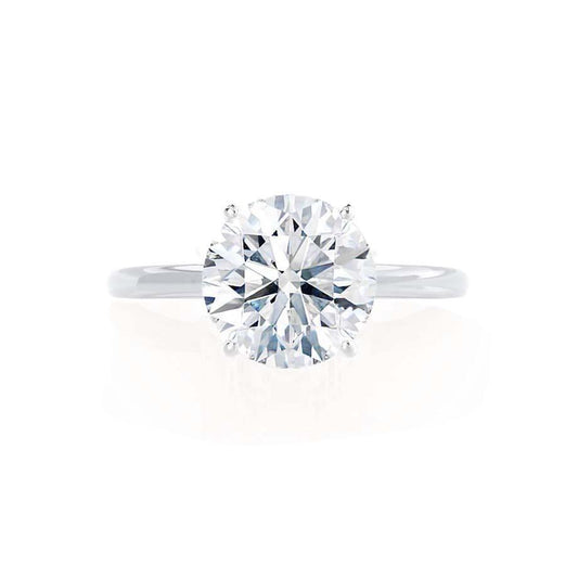 1.20 CT Round Shaped Solitaire Moissanite Engagement Ring