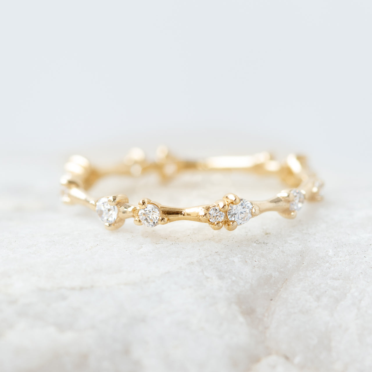 Round Brilliant Cut Full Eternity Wedding Band