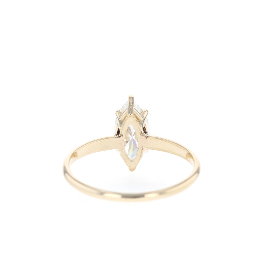 1.50CT Marquise Moissanite Solitaire Diamond Engagement Ring