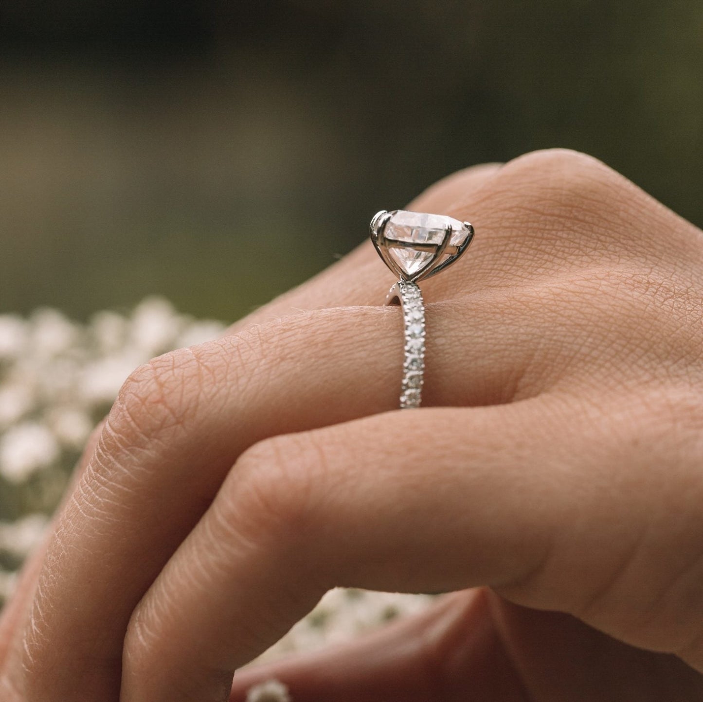 2.50CT Heart Cut 4 Prongs Moissanite Engagement Ring
