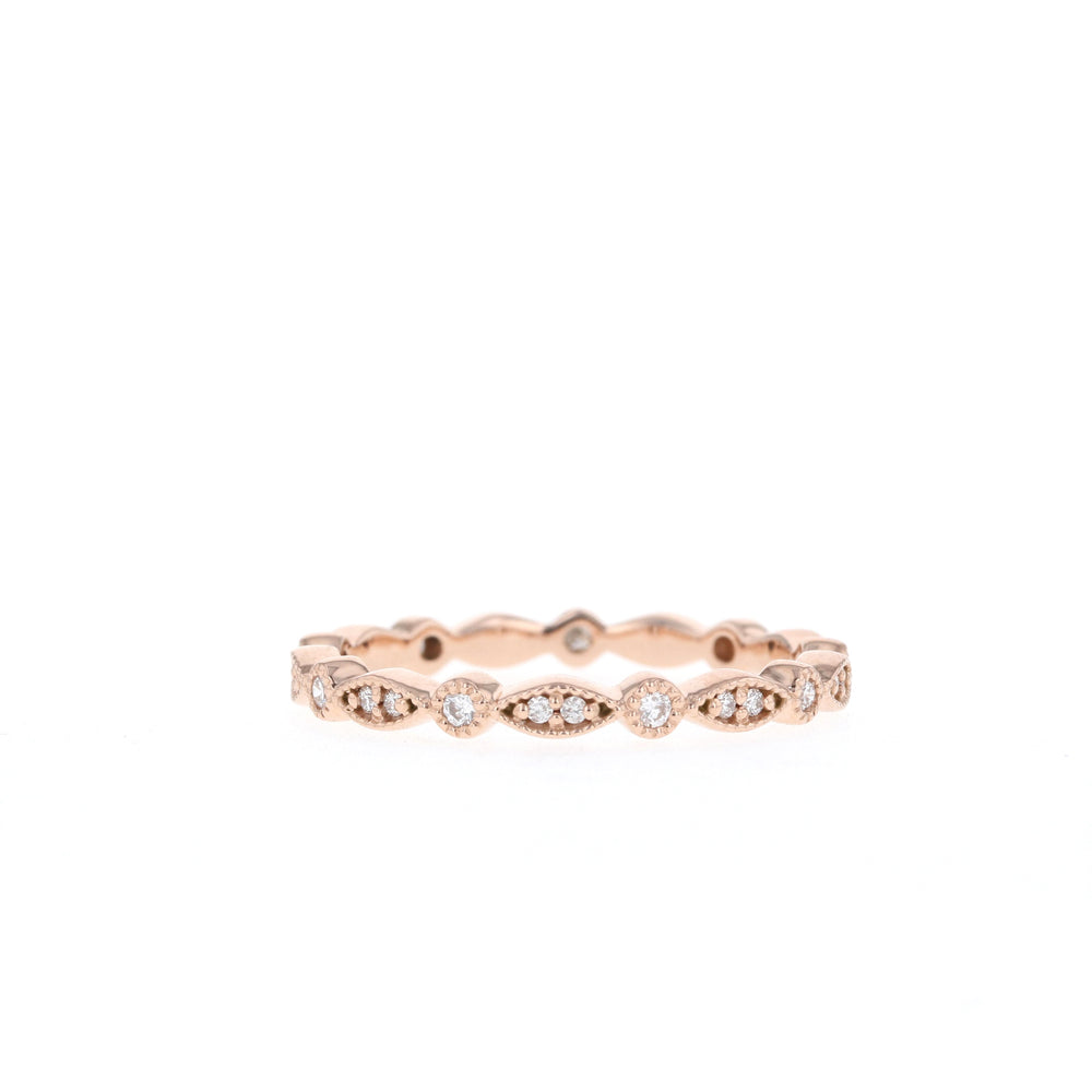 0.18ct Round Brilliant Cut Unique Moissanite Full Eternity Wedding Band