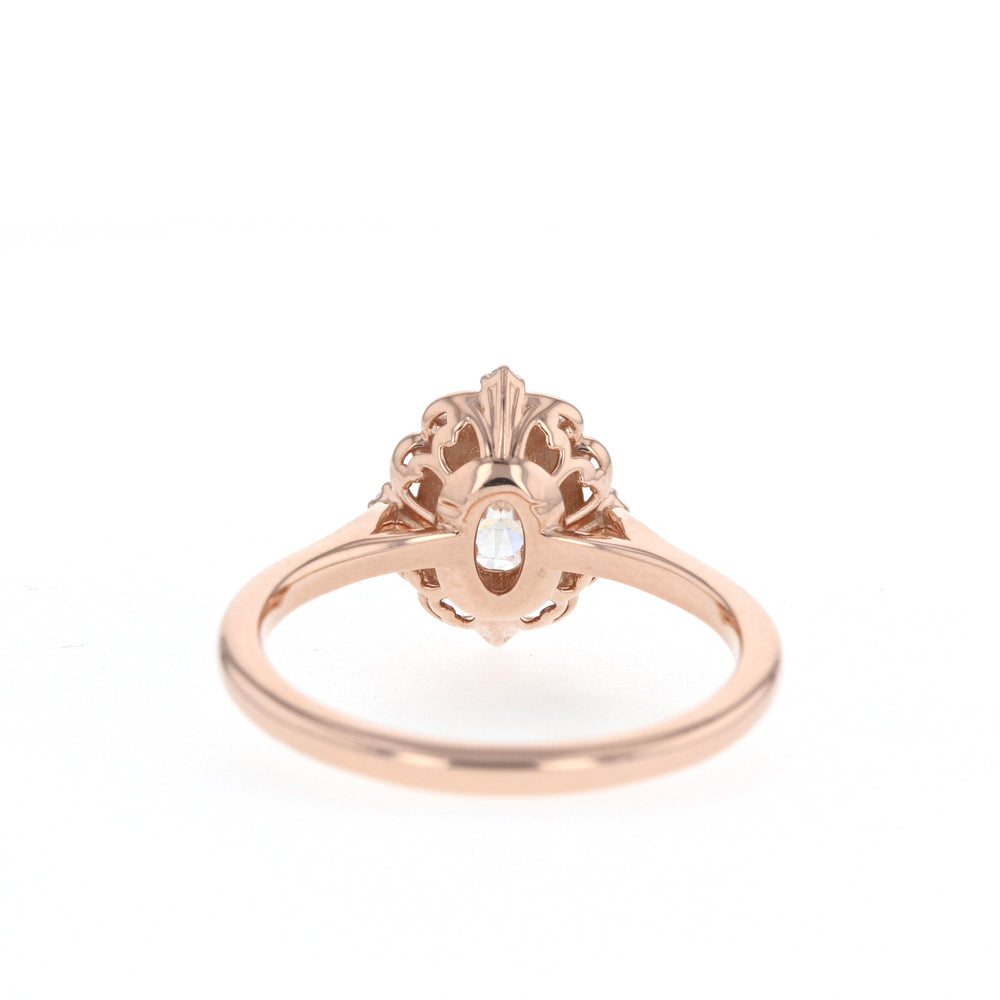 3.25CT Oval Cut Vintage Moissanite Diamond Engagement Ring