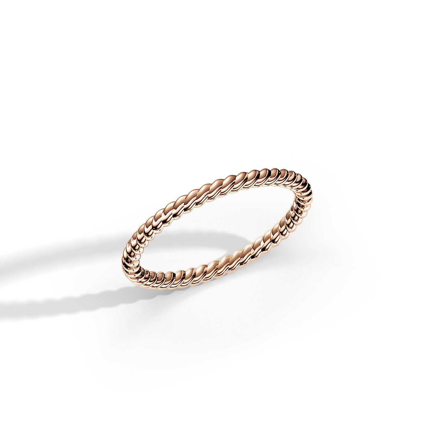Twisted Plain Wedding Band