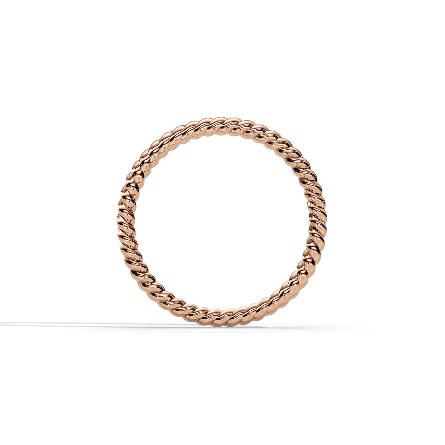 Twisted Plain Wedding Band