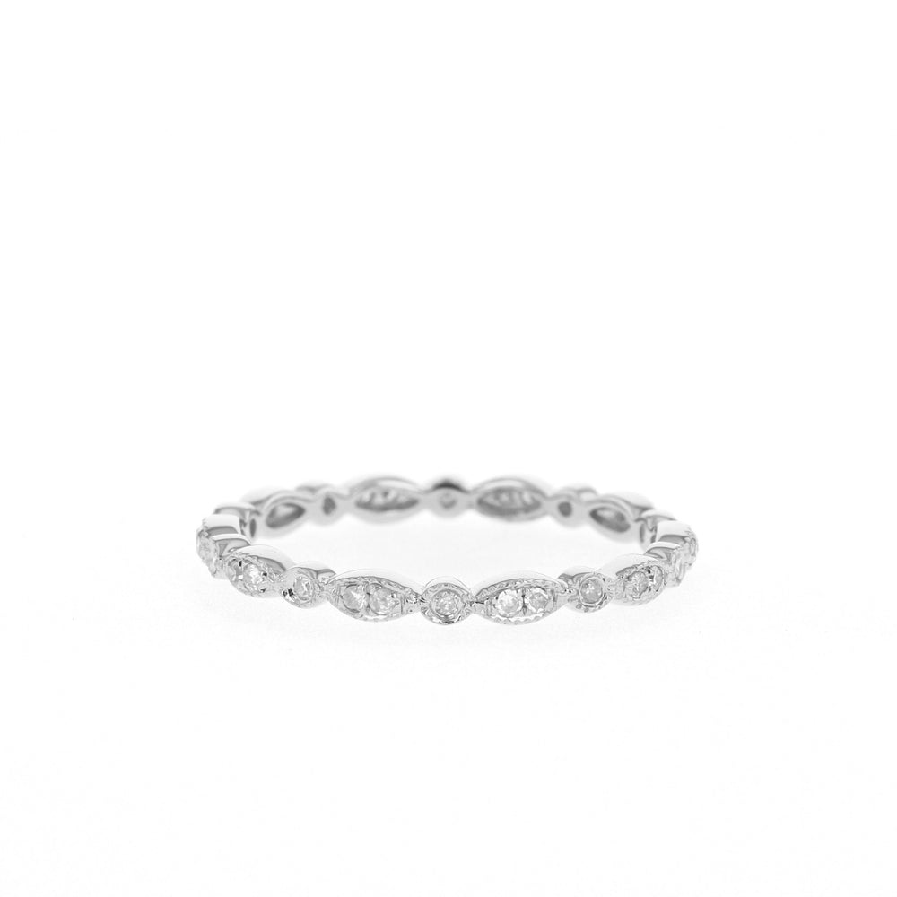 0.18ct Round Brilliant Cut Unique Moissanite Full Eternity Wedding Band