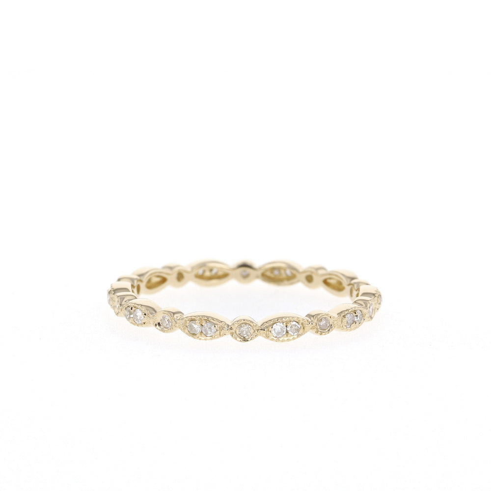 0.18ct Round Brilliant Cut Unique Moissanite Full Eternity Wedding Band