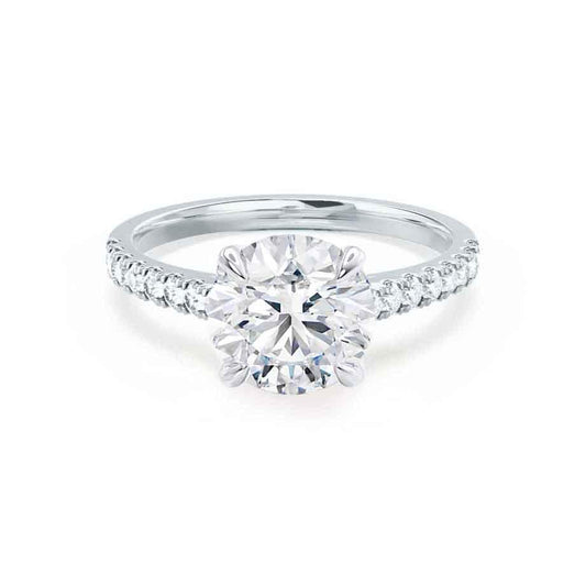 1.20 CT Round Shaped Moissanite Solitaire Engagement Ring