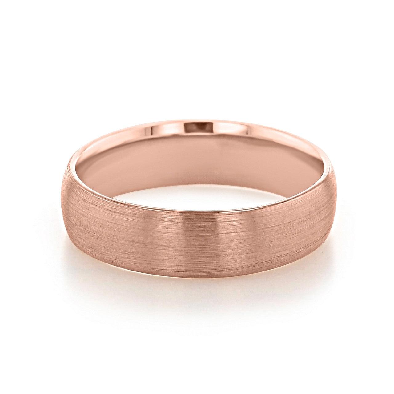 Brushed Finish Classic Men's Wedding Band