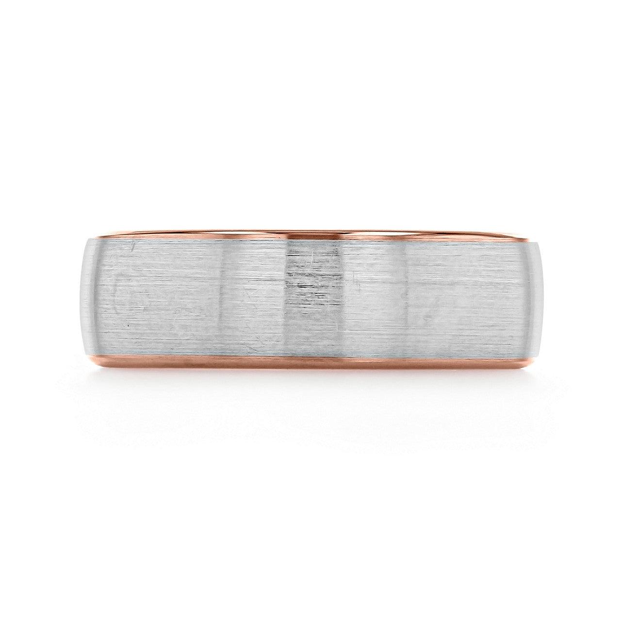 Brushed Finish Classic Wedding Band For Men
