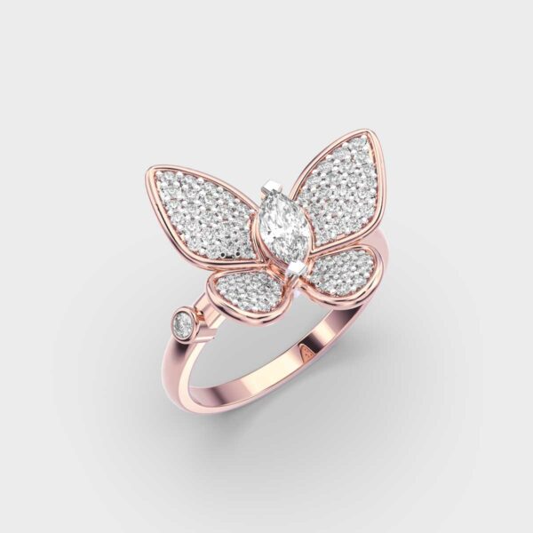 Round & Marquise Metamorphosis Moissanite Diamond Ring For Women