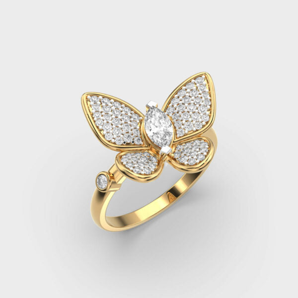 Round & Marquise Metamorphosis Moissanite Diamond Ring For Women