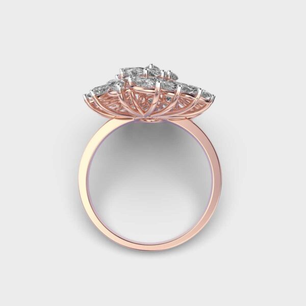 Marquise Cut Moissanite Cocktail Diamond Wedding Ring