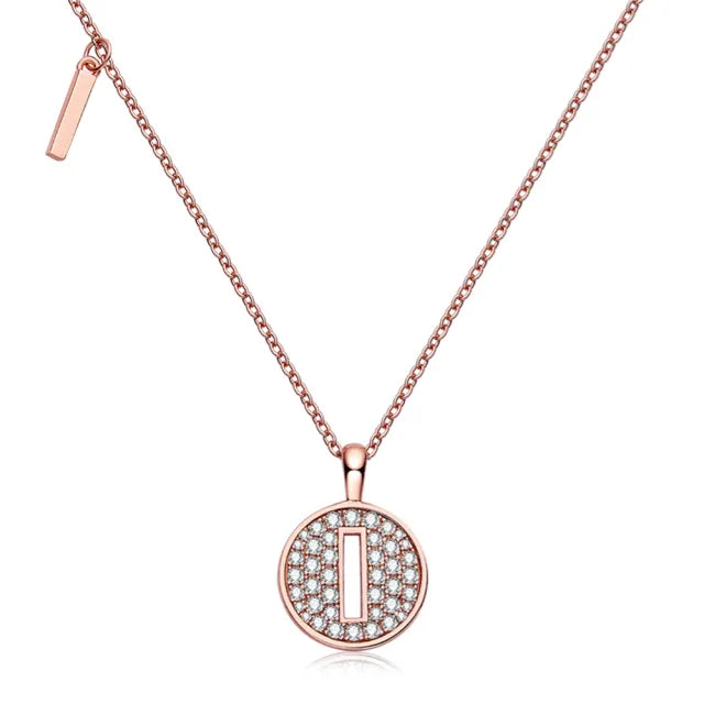 \ I \" Letter Moissanite Diamond Necklace for Women"