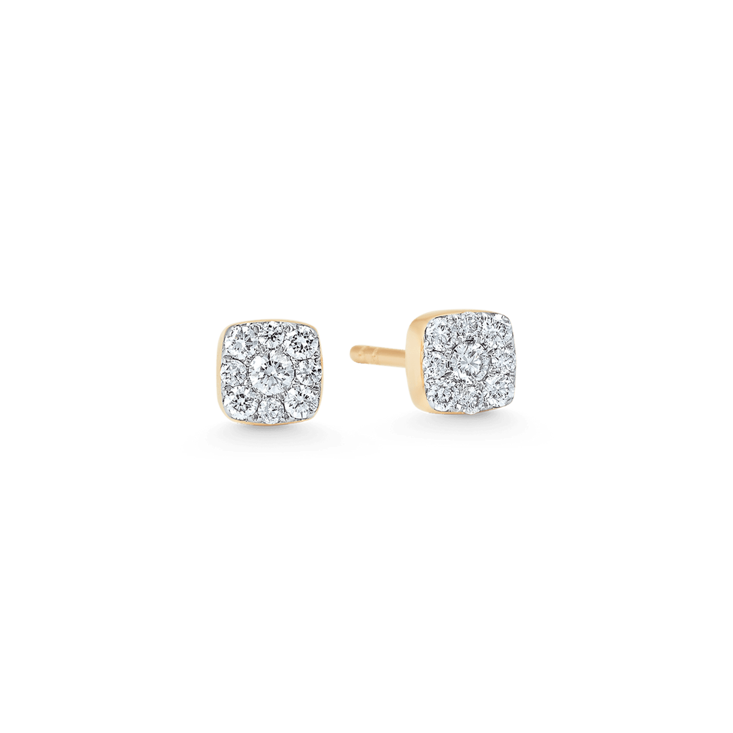 0.25 TCW Round Moissanite Diamond Stud Earrings