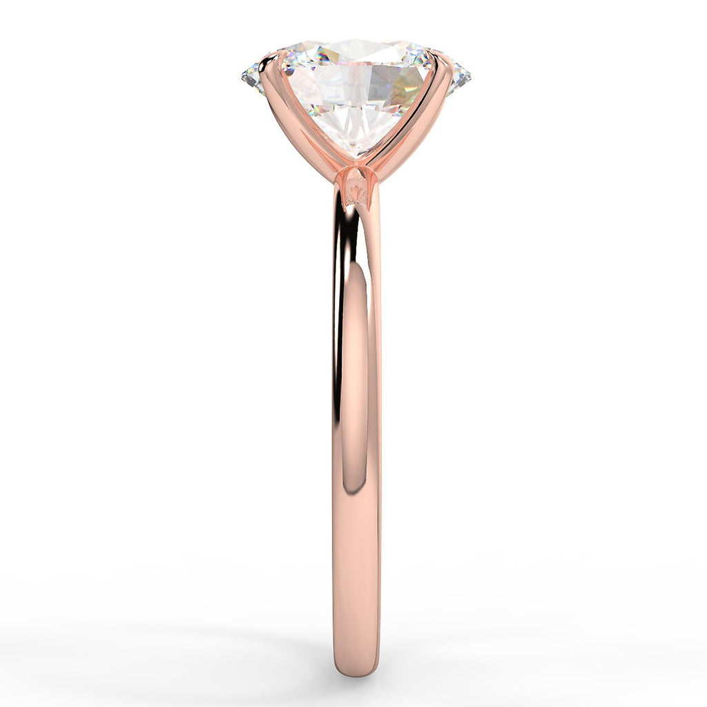 1.91 CT Oval Moissanite Solitaire Engagement Ring