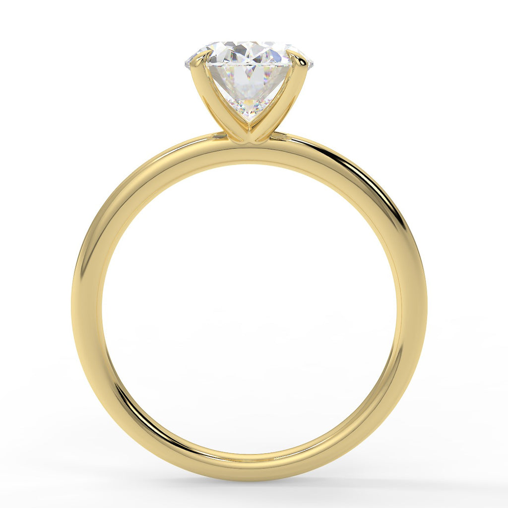 1.91 CT Oval Moissanite Solitaire Engagement Ring
