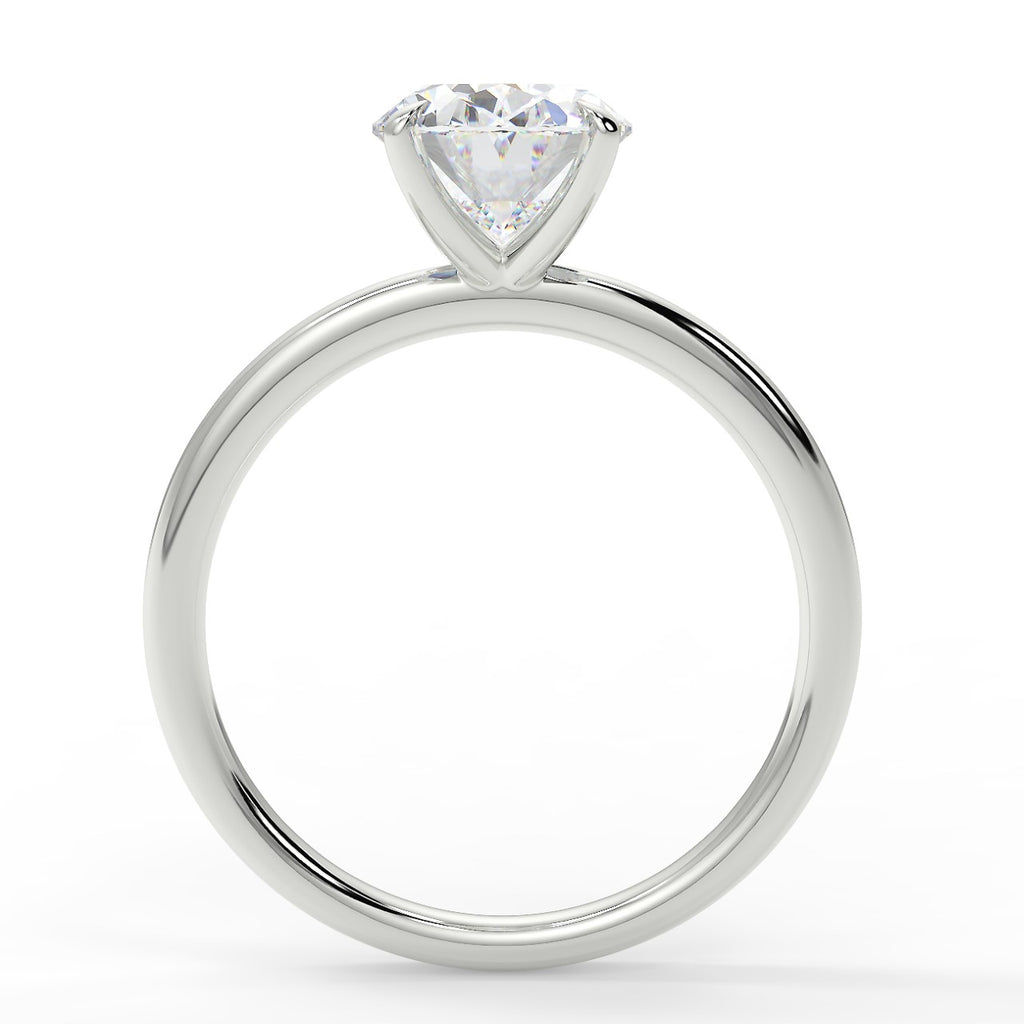 1.91 CT Oval Moissanite Solitaire Engagement Ring