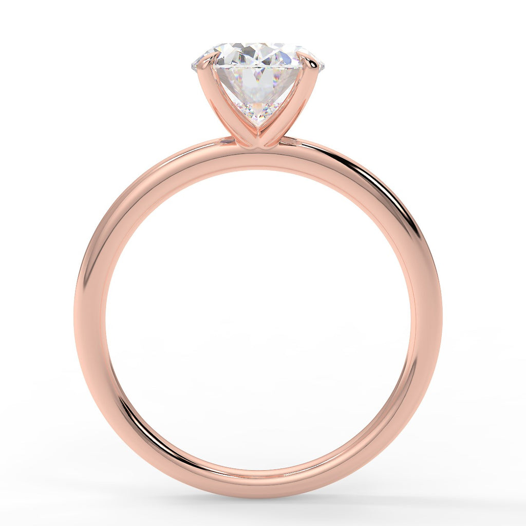 1.91 CT Oval Moissanite Solitaire Engagement Ring