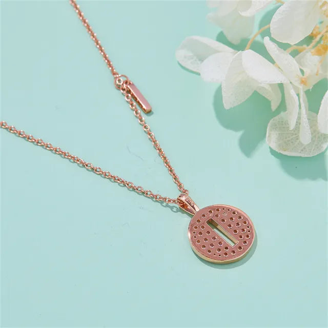\ I \" Letter Moissanite Diamond Necklace for Women"