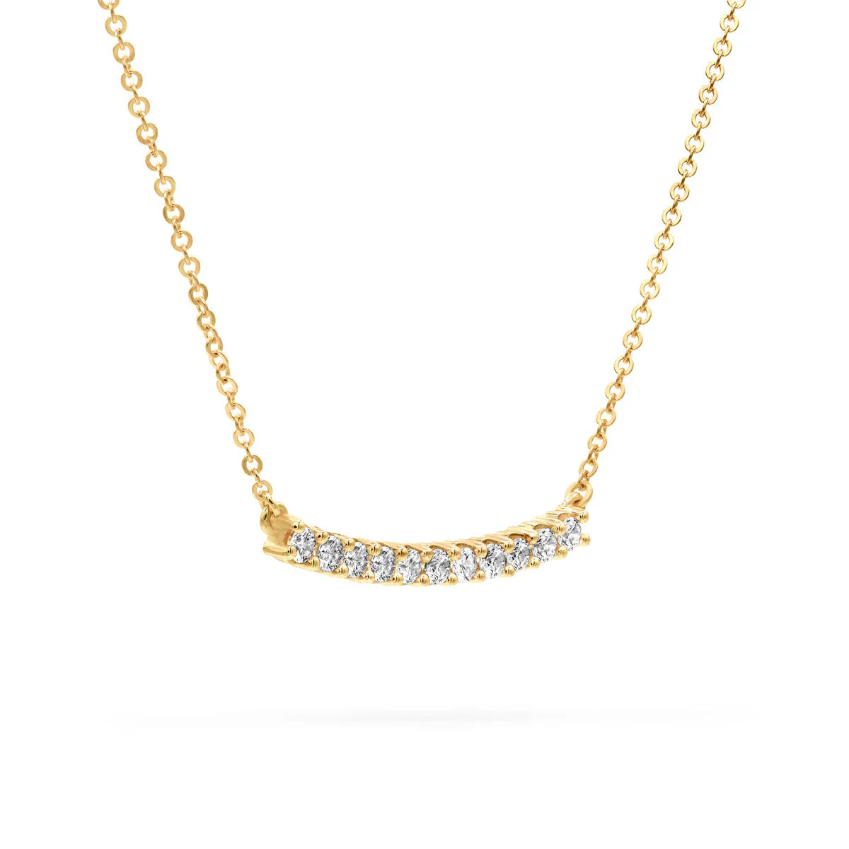 1.32TCW Round Cut Diamond Moissanite April Birthstone Necklace
