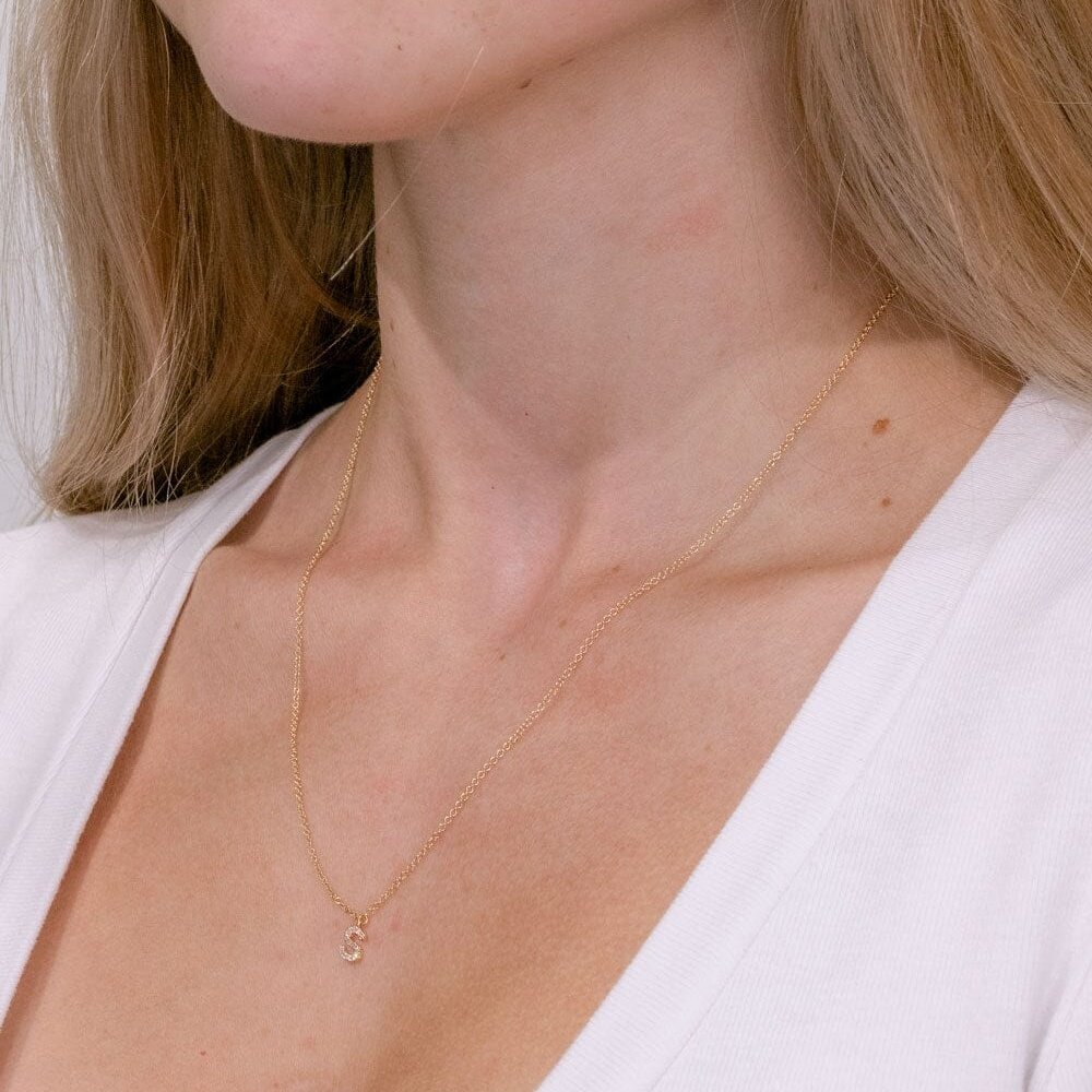 Customize- 0.05 TCW Round Moissanite Solitaire Necklace