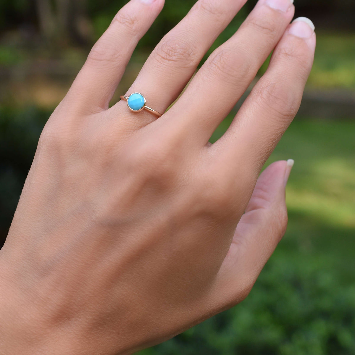 1.0CT Round Solitaire Topaz Moissanite December Birthstone Engagement Ring
