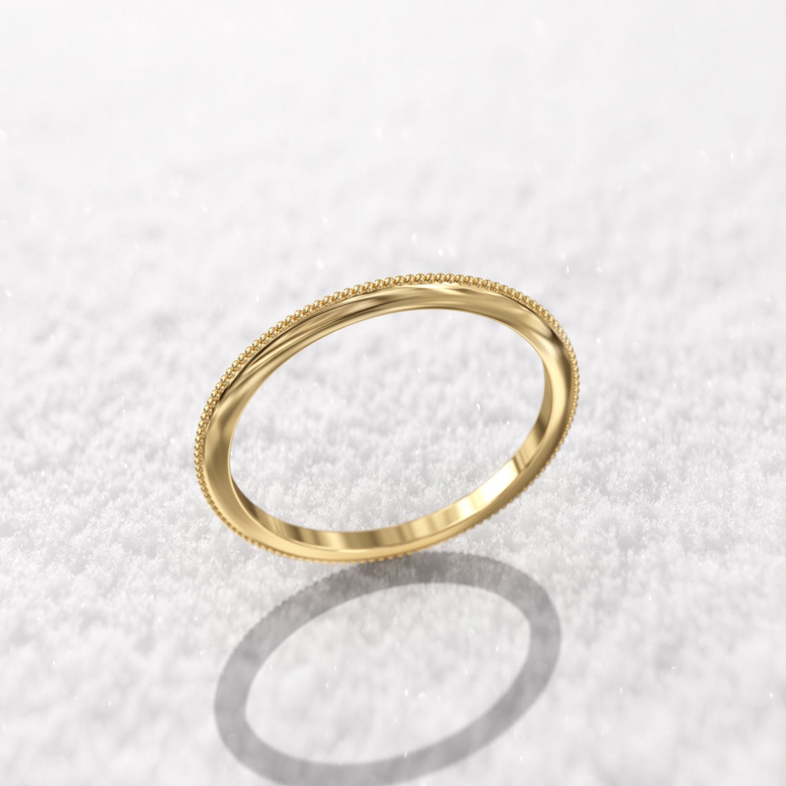 Milgrain Wedding Band