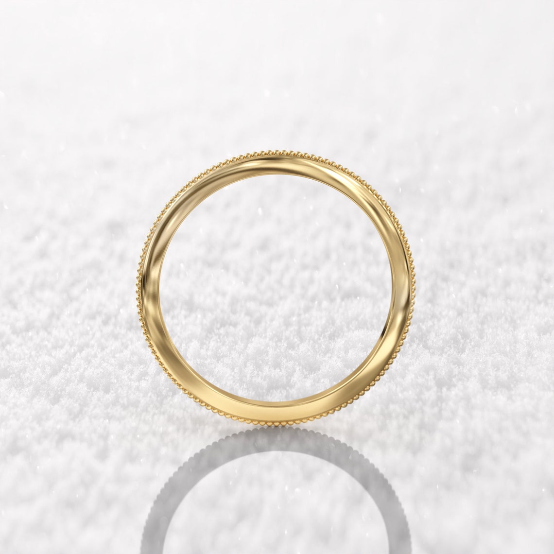 Milgrain Wedding Band