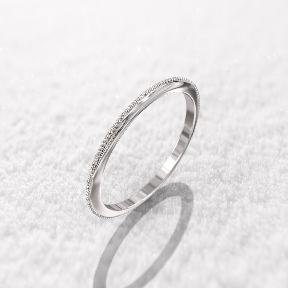 Milgrain Wedding Band