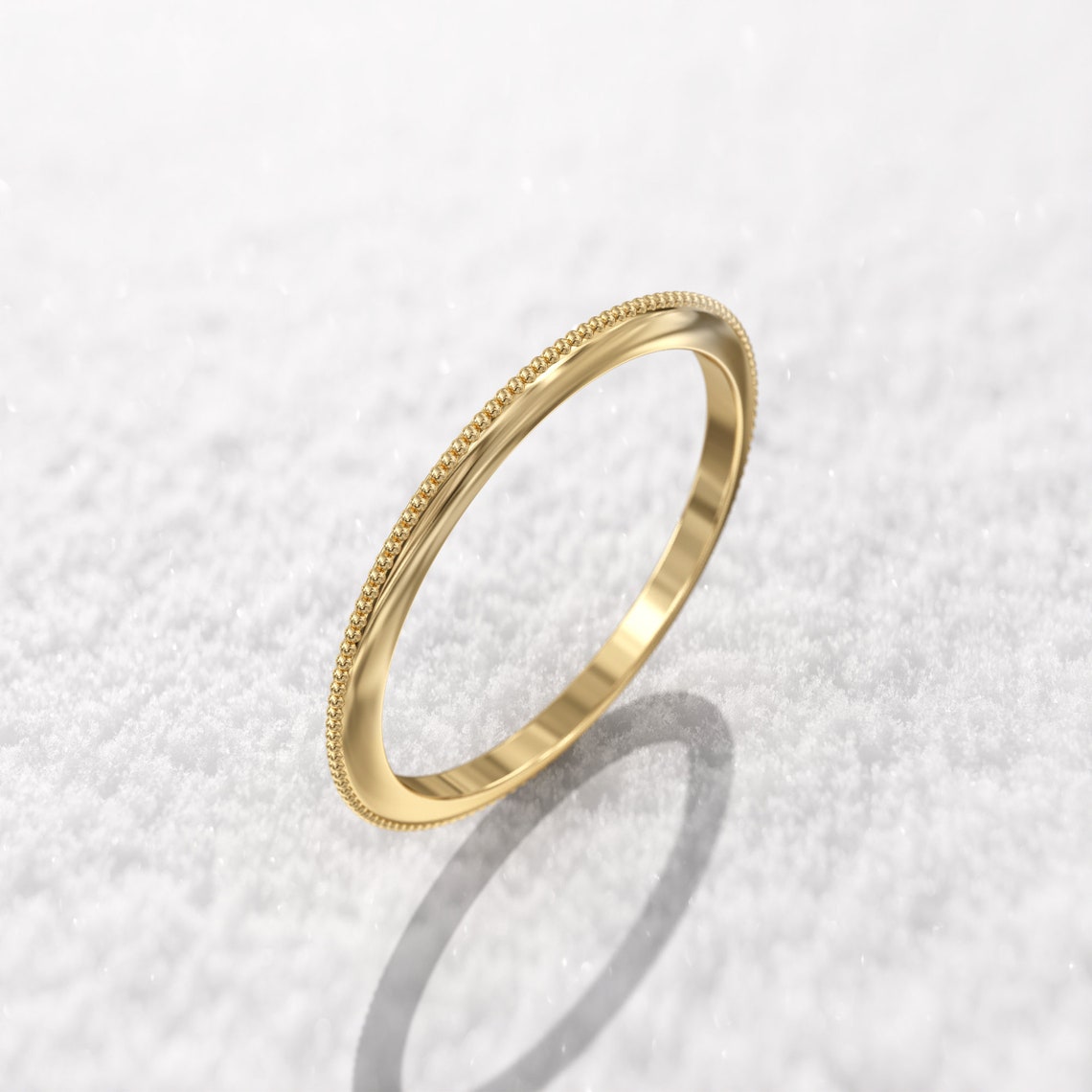 Milgrain Wedding Band