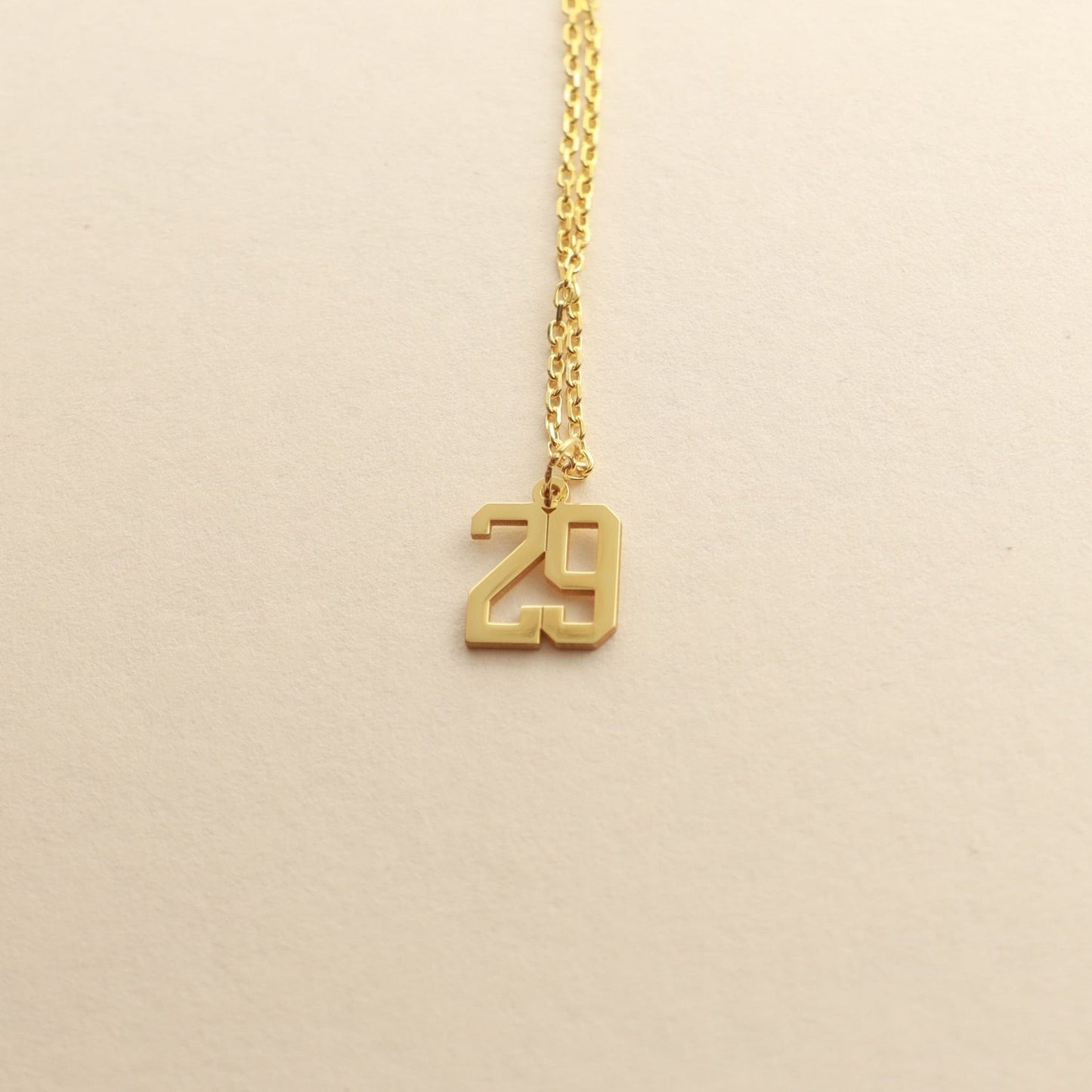Custom Number Necklace for Women