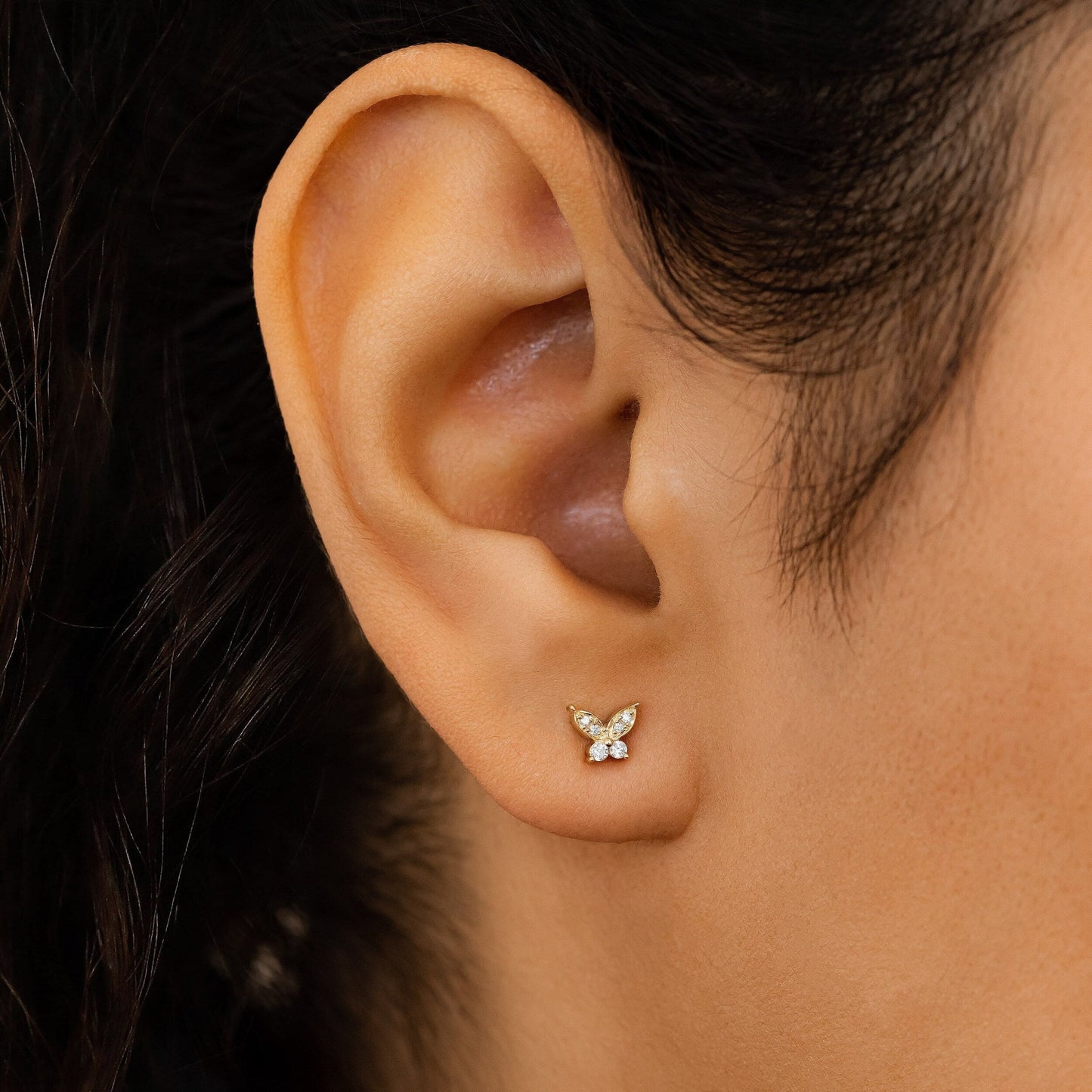 0.80 TCW Round Moissanite Diamond Stud Earrings