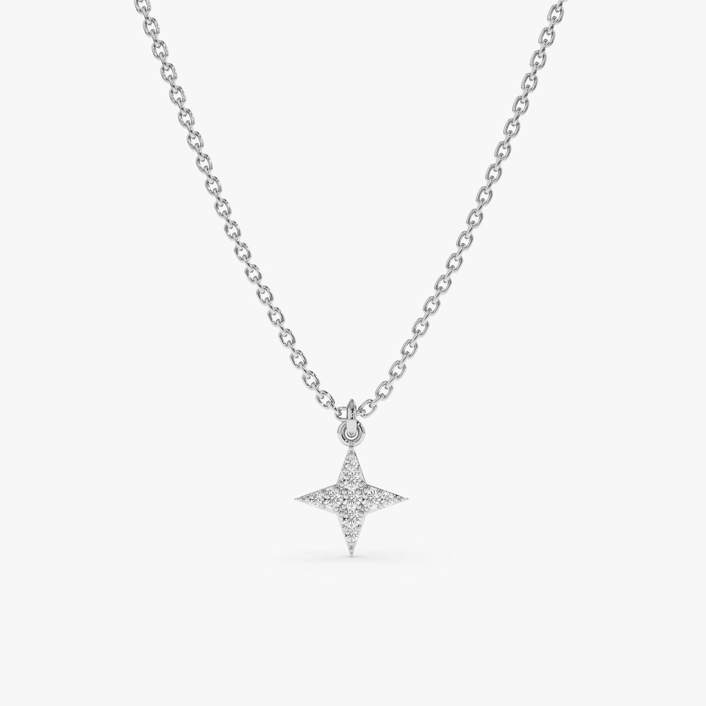 Mini North Star Diamond Necklace Gift for Her