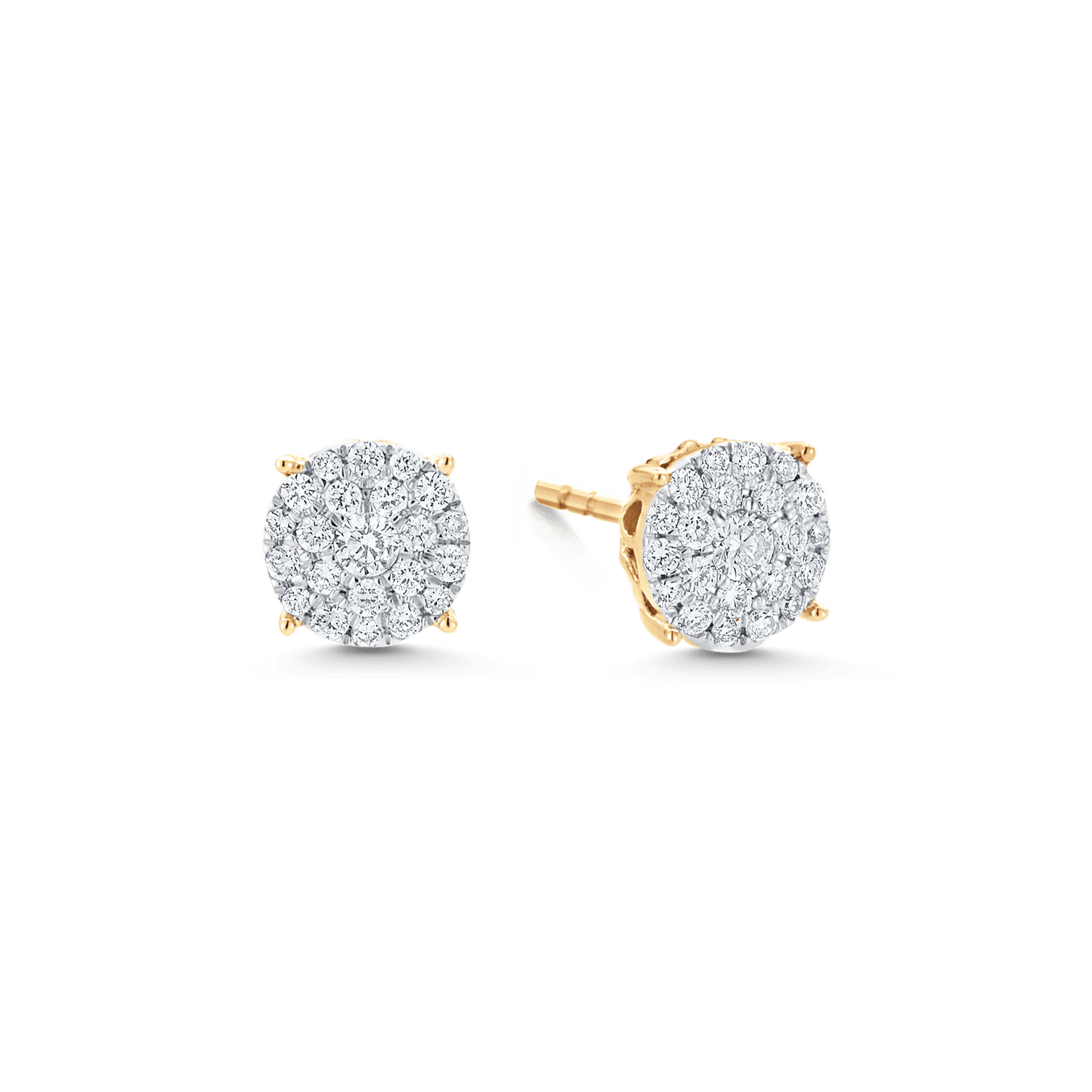 2.0 TCW Round Moissanite Diamond Studs Earrings
