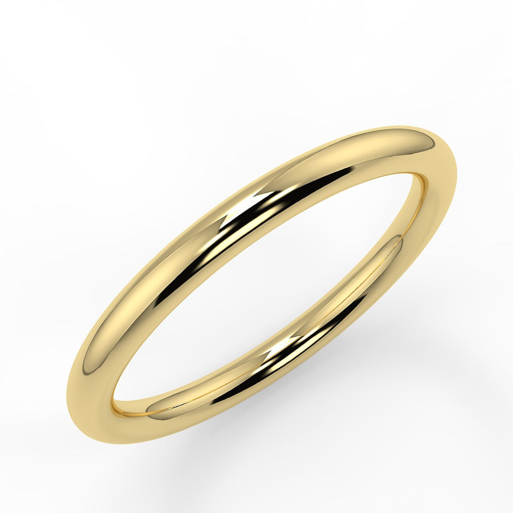 CLASSIC PLAIN GOLD WEDDING BAND