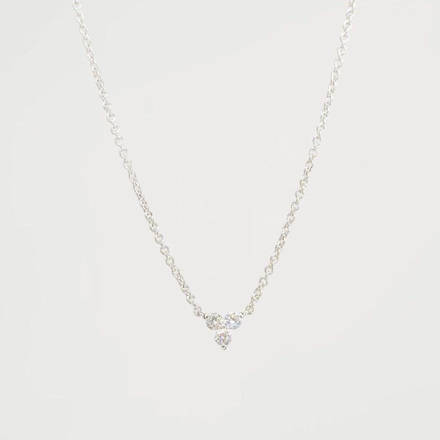0.12CT Round Moissanite Lindsey Necklace