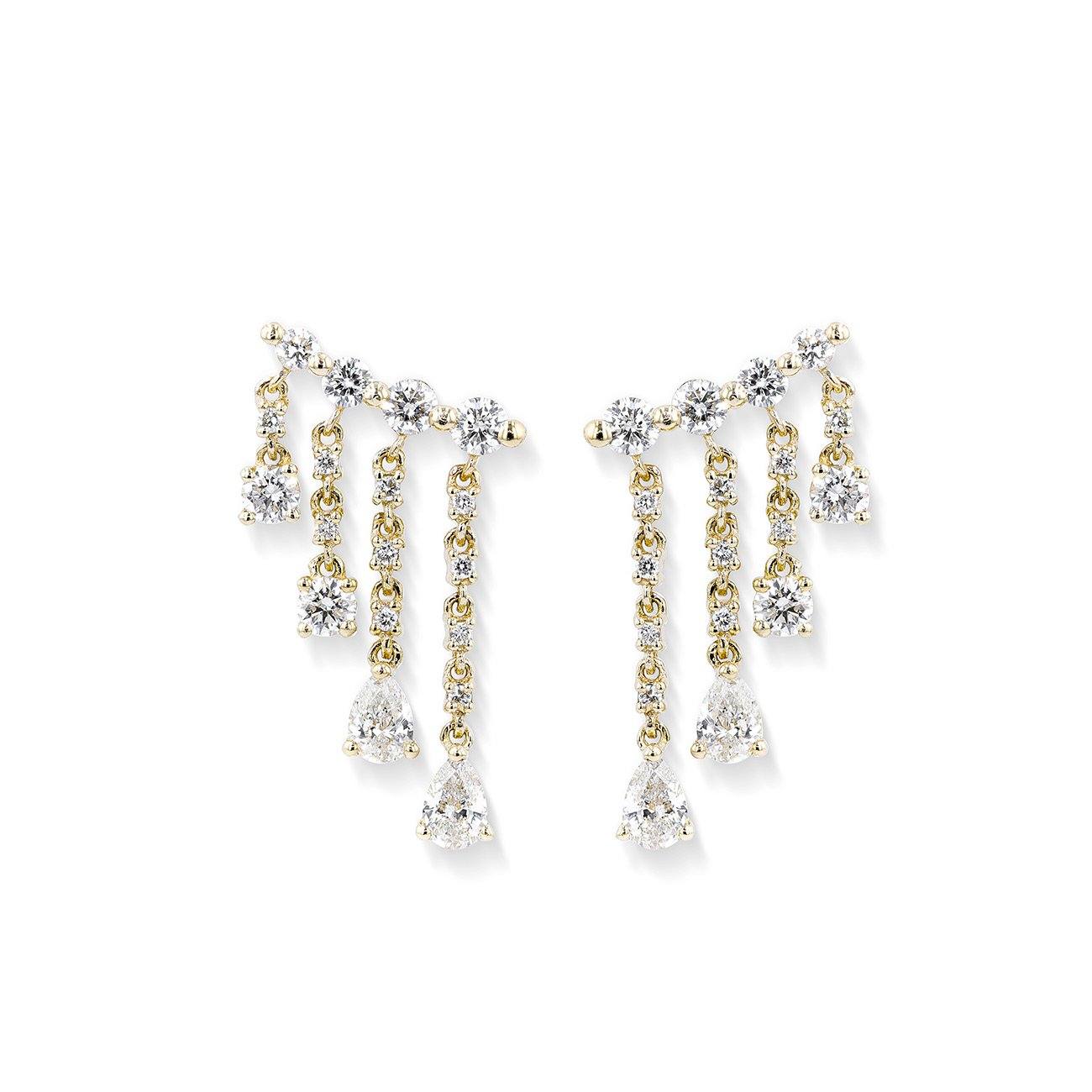 2.34TCW Moissanite Dangle Drop Earrings