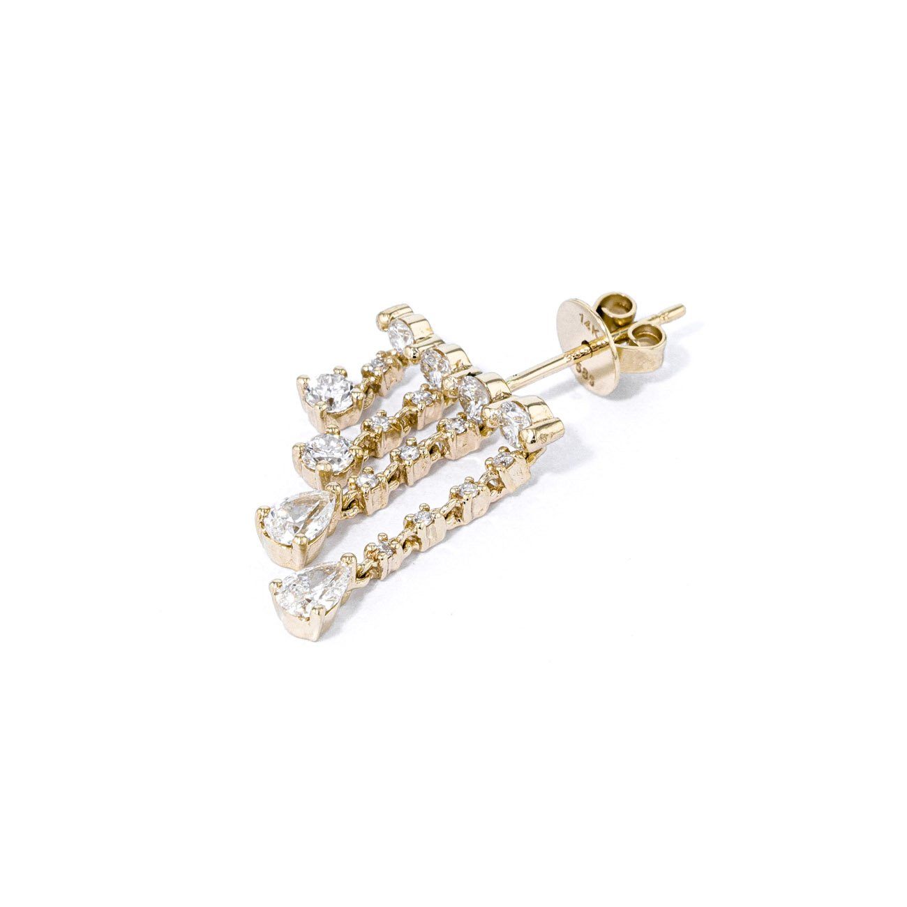 2.34TCW Moissanite Dangle Drop Earrings