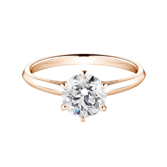 1.20 CT Round Shaped Moissanite Solitaire Engagement Ring