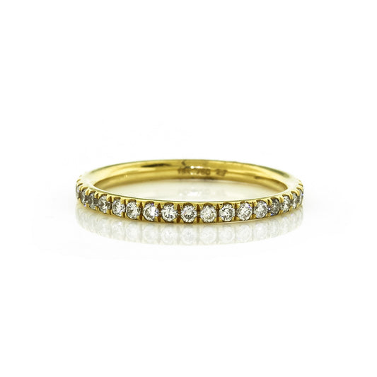 0.53ct Round Cut Moissanite Full Eternity Diamond Wedding Band